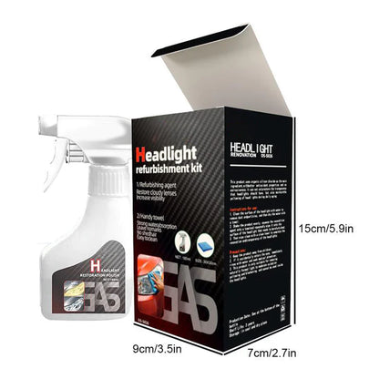 Kit de rénovation & revêtement cristal pour phares auto