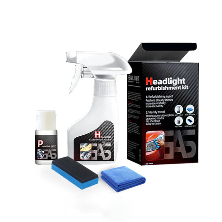 Kit de rénovation & revêtement cristal pour phares auto
